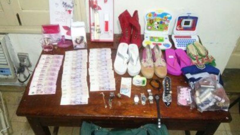 Recuperan elementos robados