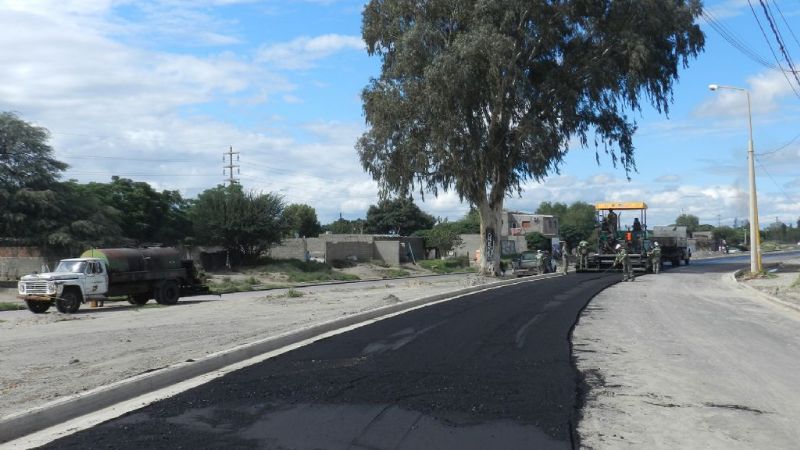 Comenzó la pavimentación en el Acceso Sur