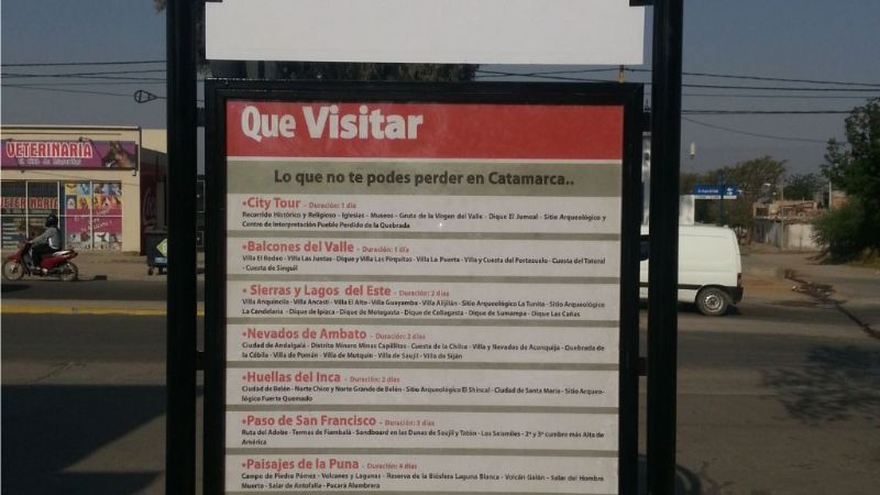 Está en marcha el proyecto de Señalización Turística en Catamarca
