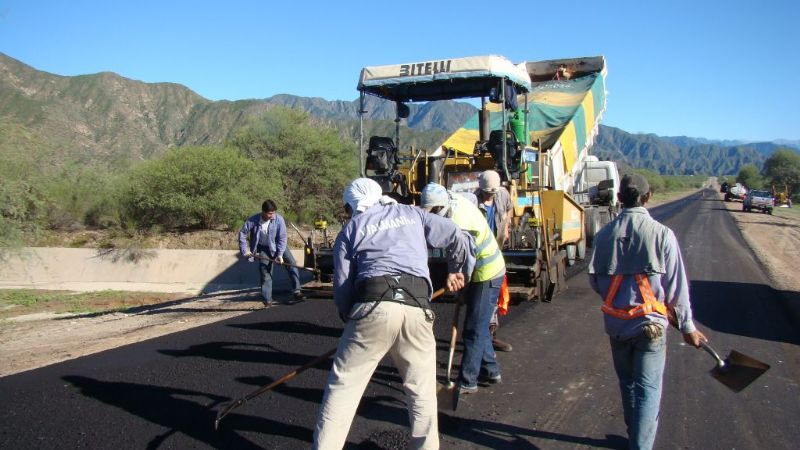 Comenzó la repavimentación entre Cerro Negro y Londres
