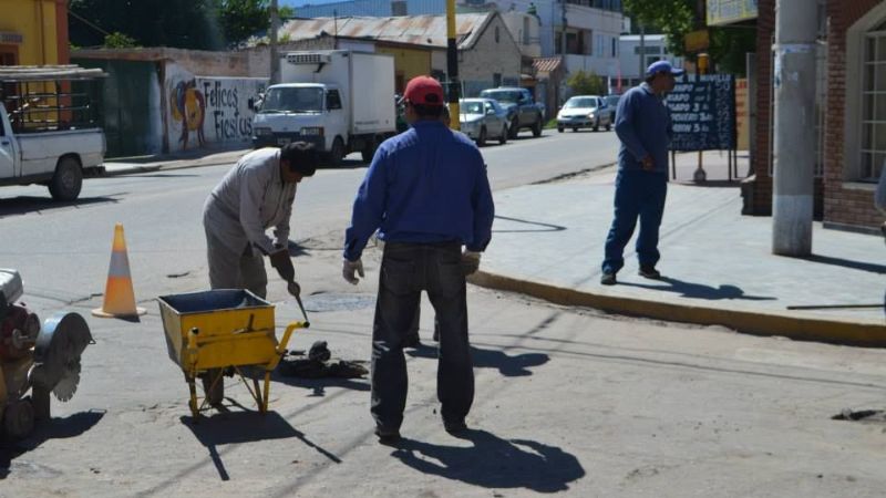 Reparación de calles y bacheo en Valle Viejo