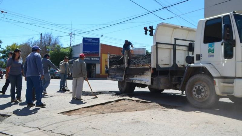 Reparación de calles y bacheo en Valle Viejo