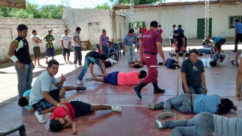 El grupo GER capacitó a la Brigada Verde en Siján