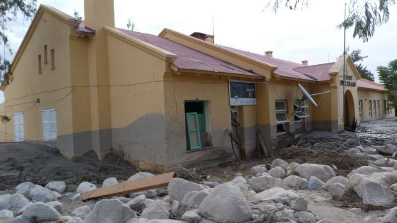 Tratativas para recuperar daños en la escuela secundaria de Siján