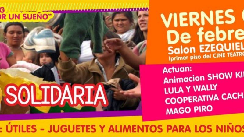 Este viernes, “Sonrisa solidaria” por los chicos de Siján