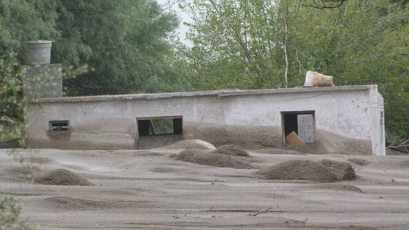 Más de un centenar de evacuados en Siján por la intensa lluvia