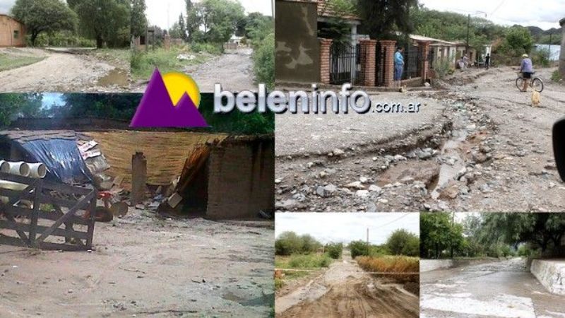 Numerosas viviendas azotadas por el intenso temporal en Belén