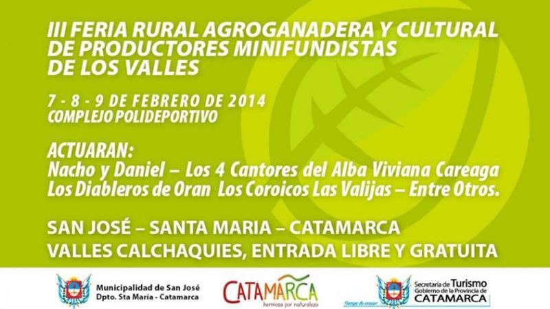 3º Edición de la Feria Rural Agroganadera y Cultural en San José