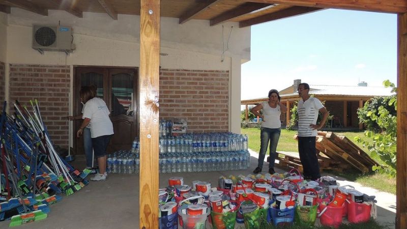 Intensos trabajos de asistencia a damnificados en Siján