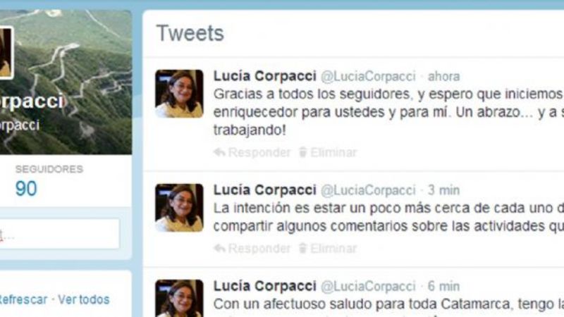 La gobernadora ya tiene Twitter