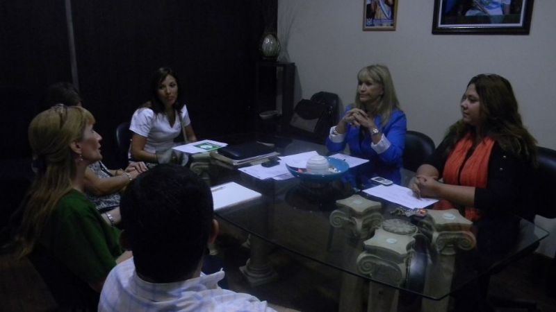 Villagra con referentes del Programa de Celiaquía