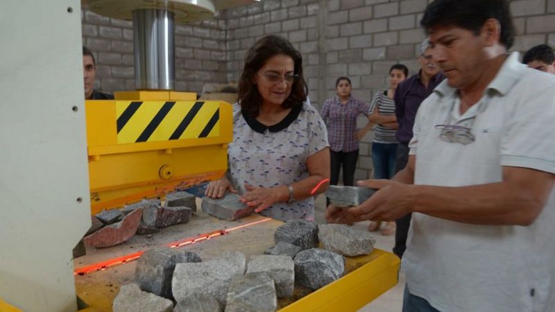 Corpacci recorrió obras en La Puerta