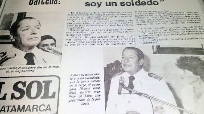 Comodoro Bárcena: “Castillo es un hombre del proceso”