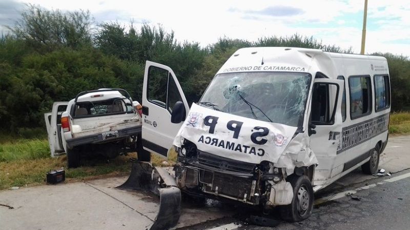 Violento choque en Ruta Nacional N°38