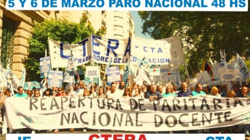 La CTA apoya el reclamo de CTERA