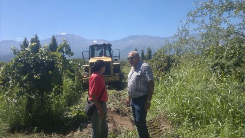 Comenzaron los trabajos para la construcción de viviendas para los afectados de Siján