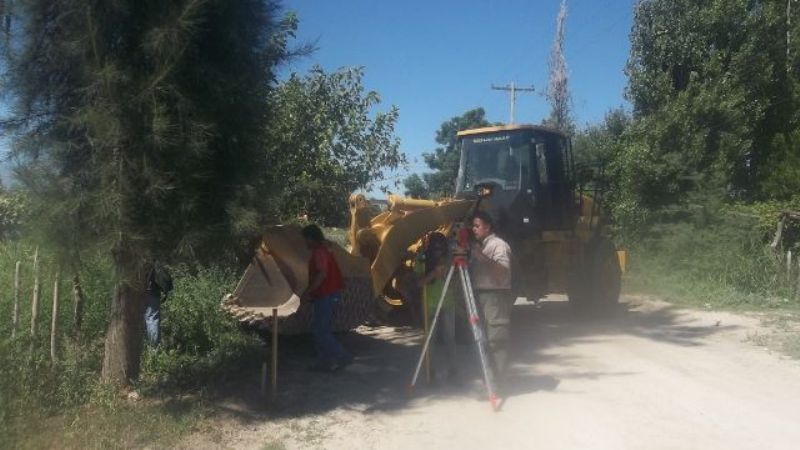 Comenzaron los trabajos para la construcción de viviendas para los afectados de Siján