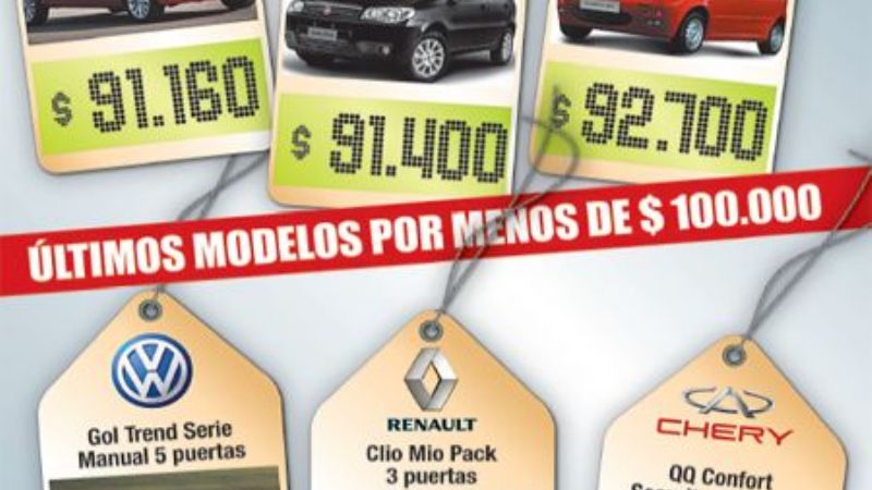 Adiós a los autos de menos de $ 100.000