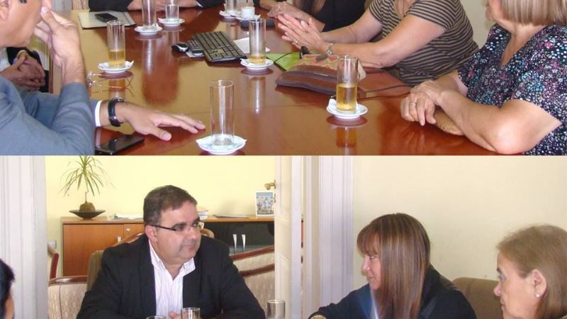 Jalil recibió a integrantes del Rotary Club San Fernando y a Myrian Juárez