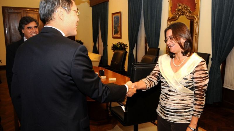 Lucía recibió a funcionario chino