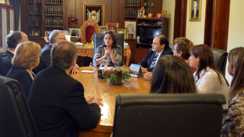 Lucía recibió a escribanos