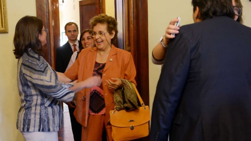 Lucía recibió a escribanos