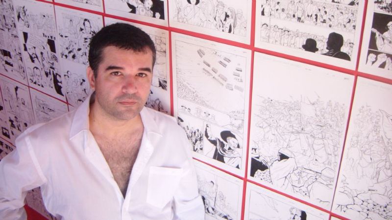Pablo Martinena, en el Festival Internacional de Comic de Chile