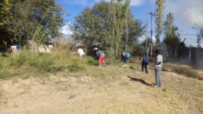 Tareas comunitarias de mujeres peronistas bajo el lema “Mejor que decir, es realizar”