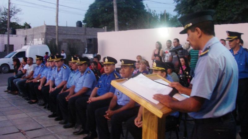 Policías honraron a un colega fallecido