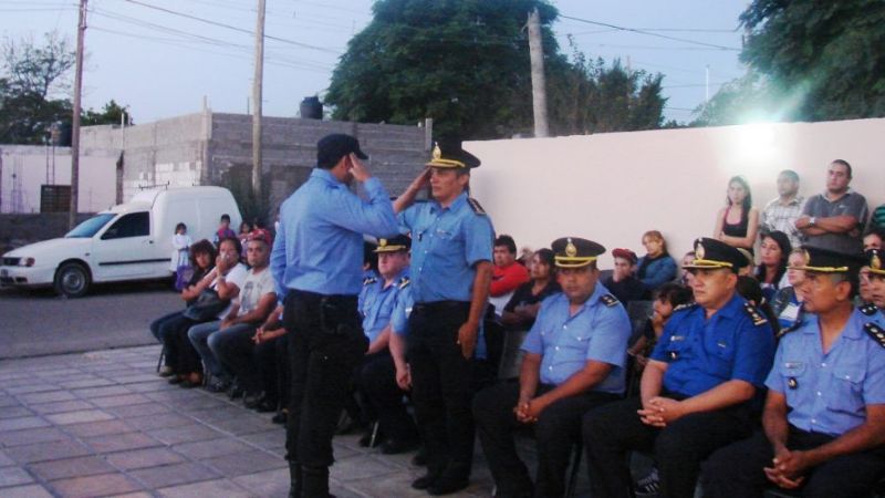 Policías honraron a un colega fallecido