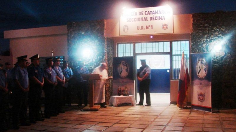 Policías honraron a un colega fallecido