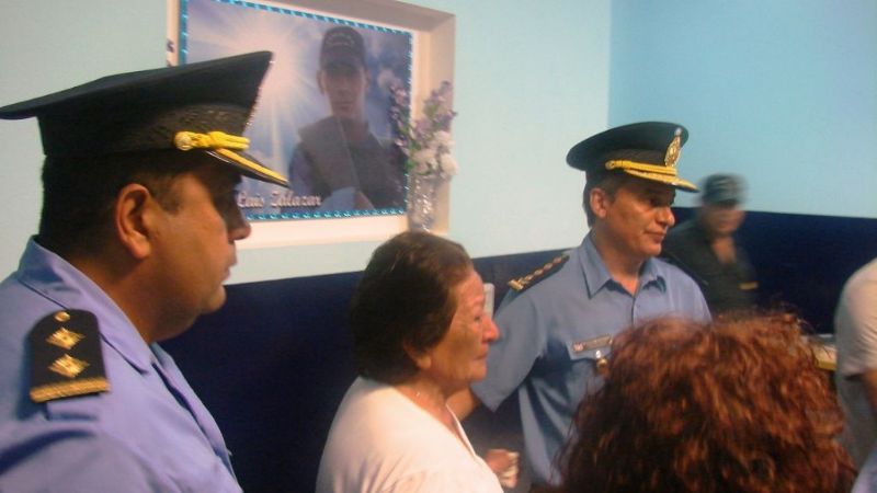 Policías honraron a un colega fallecido