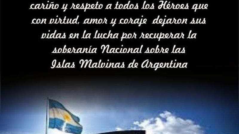 Homenaje de Olveira a los caídos por Malvinas
