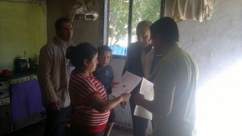 Más de 40 familias del interior reciben materiales de construcción gratuitos