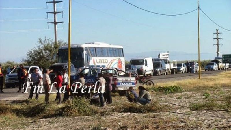 Cortaron la ruta en Siján