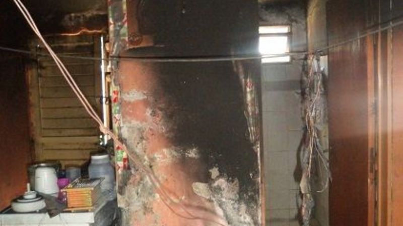 Vivienda se prendió fuego