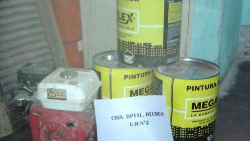 Recuperan elementos robados a la Municipalidad de Recreo