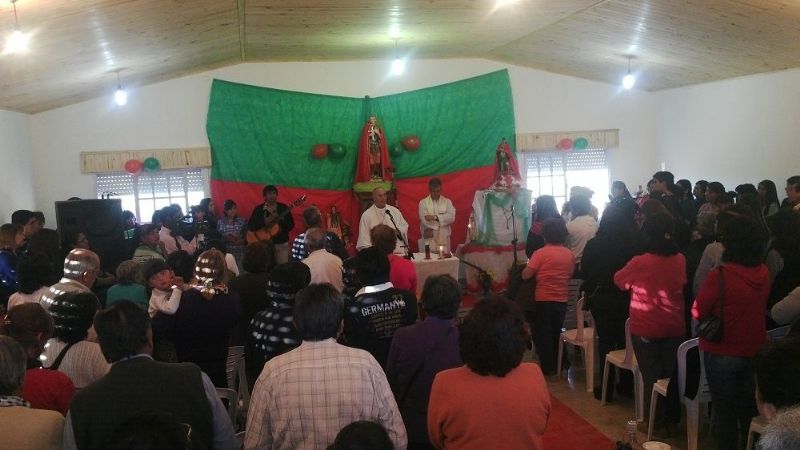 El Obispo Mariano Moreno estuvo en Santa María en una de sus últimas celebraciones