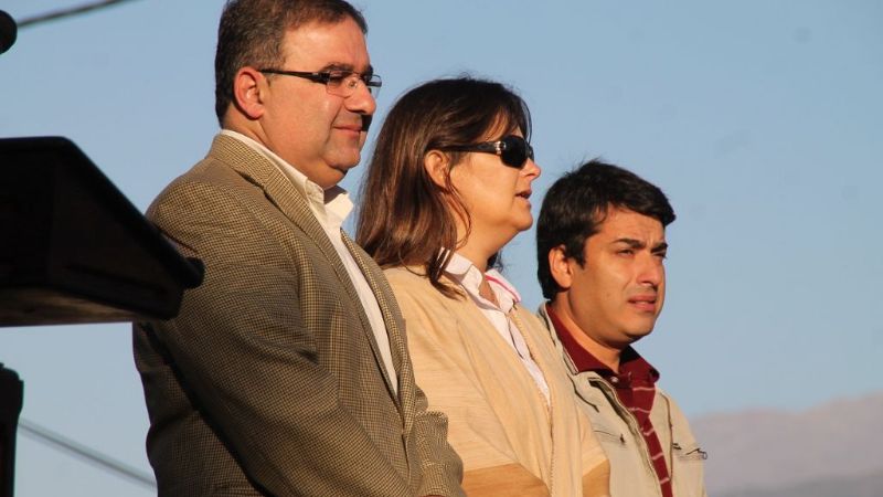 Jalil junto a los gauchos en el Adán Quiroga