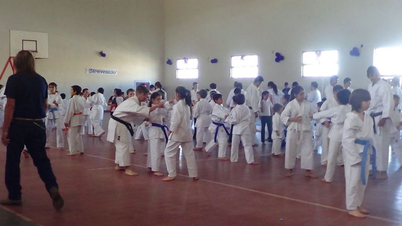 Clase general de karate-do shorin-ryu solidaria