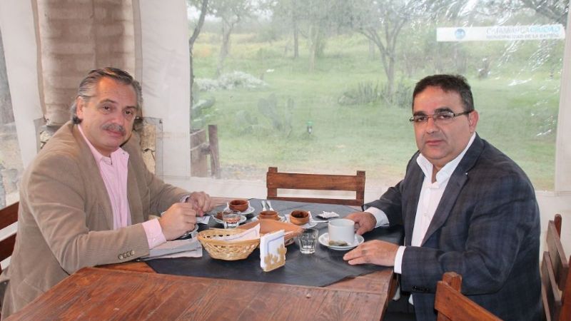 Jalil y Alberto Fernández mantuvieron un desayuno de trabajo