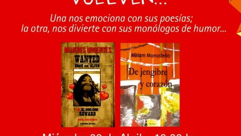 Presentan los libros “De Jengibre y Corazón” y “Mujeres Urgentes”