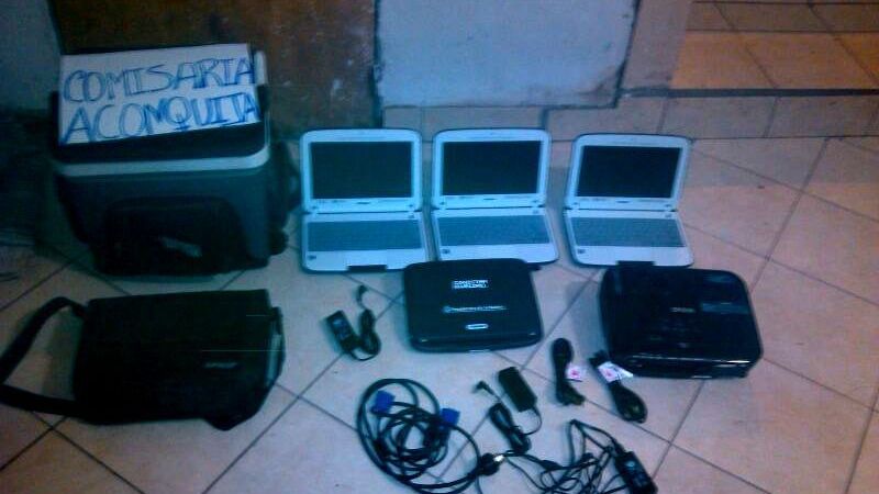 Recuperan elementos robados en una escuela