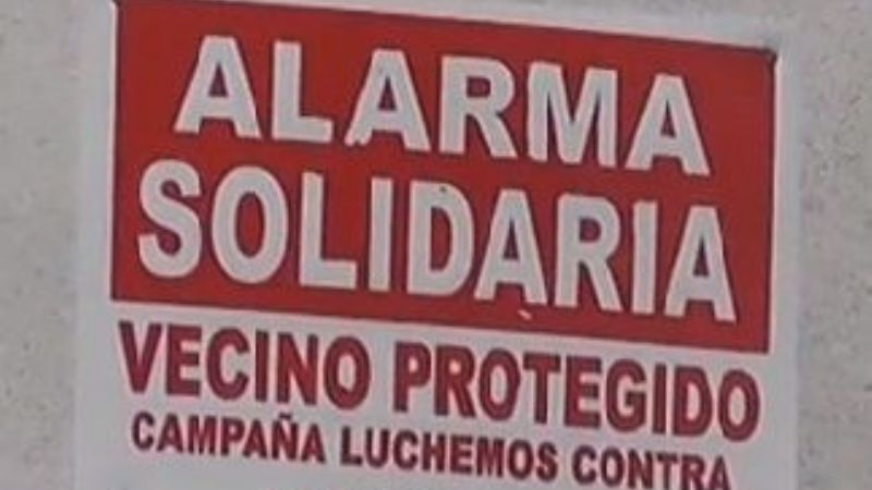 Aprehendieron a un sujeto tras activarse alarmas solidarias
