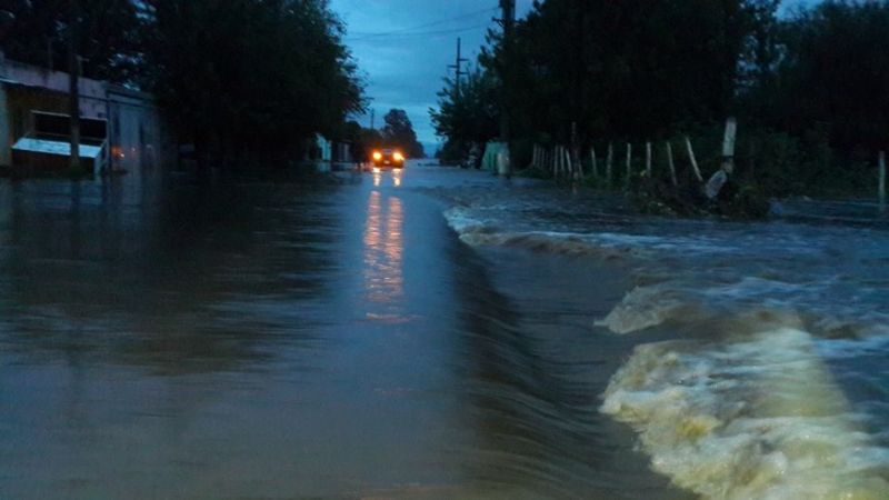 Bañado de Ovanta bajo el agua