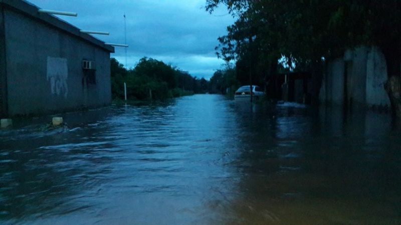 Bañado de Ovanta bajo el agua