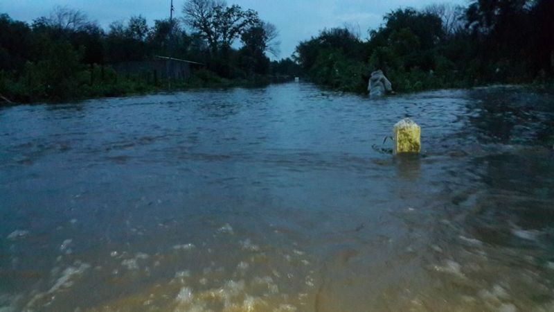 Bañado de Ovanta bajo el agua