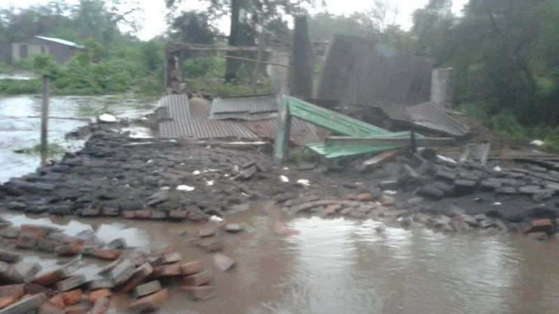 Bañado de Ovanta bajo el agua