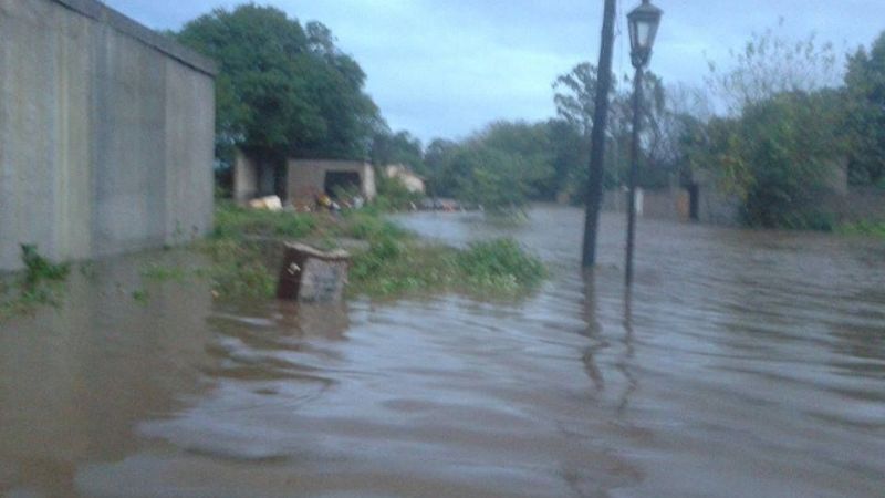 Bañado de Ovanta bajo el agua