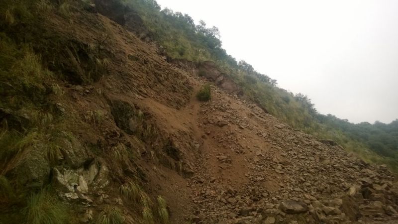 Con precaución, se habilitó el tránsito por la Cuesta del Totoral